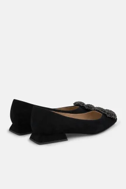 Alma en Pena Sabrinas|Saltos-Sapato baixo com enfeite circular Preto