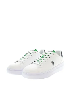 Us Polo Sneakers-Sapato casual masculino Branco