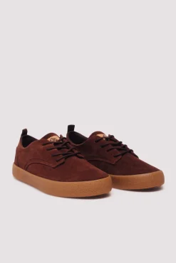 Springfield Sneakers-sapato de couro casual castanho