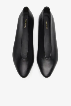 Cortefiel Sabrinas|Calçado De Couro-Sapato de couro liso Preto