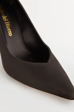 Pedro del Hierro Saltos|Calçado De Couro-Sapato de salto alto Preto