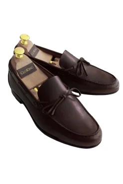 Cloking Sapato Social-Sapato mocassin com fivela Castanho