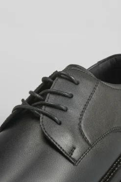 Comfeet Sapato Social-Sapato social Blucher da Preto