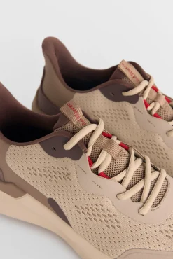 Pedro del Hierro Sneakers-Sapato têxtil com atacadores Marrom