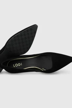 Lodi Calçado De Couro-Sapatos de camurça com decote quadrado Preto