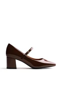 Gioseppo Saltos-Sapatos estilo Mary-Jane Castanho