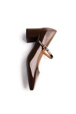 Gioseppo Saltos-Sapatos estilo Mary-Jane Castanho