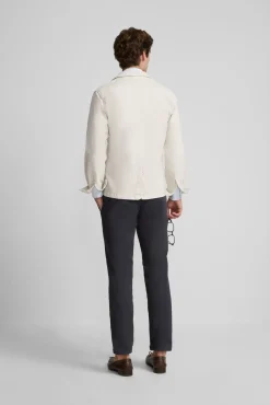 Silbon Blazers|Blazers-Semi-blazer casual Tostado