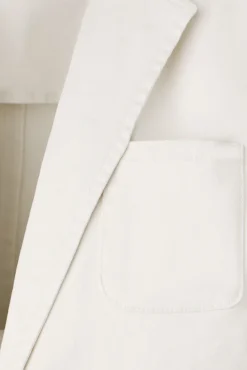 Silbon Blazers|Blazers-Semi-blazer casual Tostado