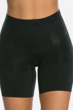 Spanx Roupa Interior-Short reductor invisible cinturilla negro preto