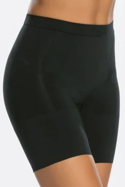 Spanx Roupa Interior-Short reductor invisible cinturilla negro preto
