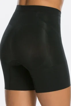 Spanx Roupa Interior-Short reductor invisible cinturilla negro preto