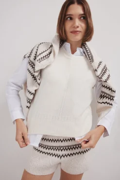 Springfield Camisolas-Shorts de malha jacquard castanho