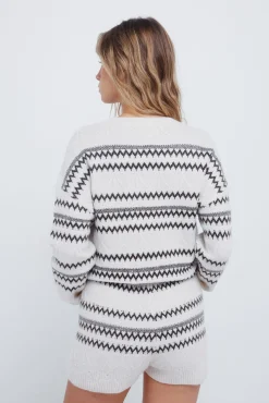 Springfield Camisolas-Shorts de malha jacquard castanho