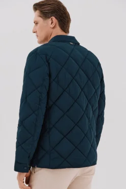 Cortefiel Casacos-Sobrecamisa acolchoada Azul