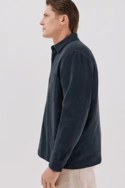 Cortefiel Casacos|Camisas-Sobrecamisa acolchoada Azul