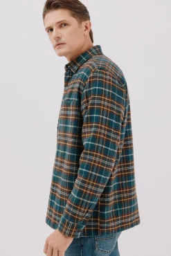 Cortefiel Casacos|Camisas-Sobrecamisa acolchoada Verde