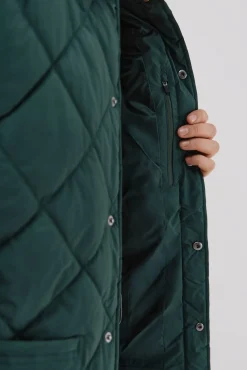 Cortefiel Casacos-Sobrecamisa acolchoada Verde