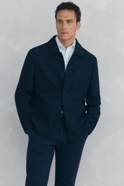 Pedro del Hierro Blazers|Blazers-Sobrecamisa marinho Azul