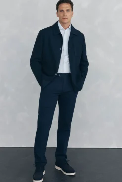 Pedro del Hierro Blazers|Blazers-Sobrecamisa marinho Azul