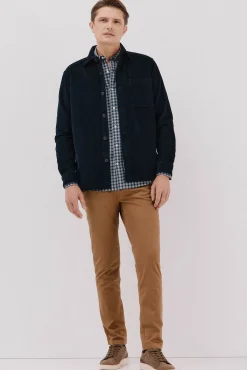 Cortefiel Camisas-Sobrecamisa bombazina Azul