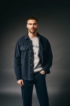 OOTO Camisas-Sobrecamisa de bombazina Azul