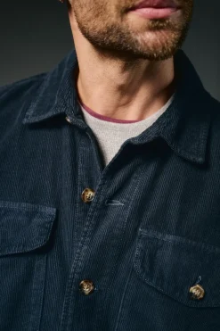 OOTO Camisas-Sobrecamisa de bombazina Azul