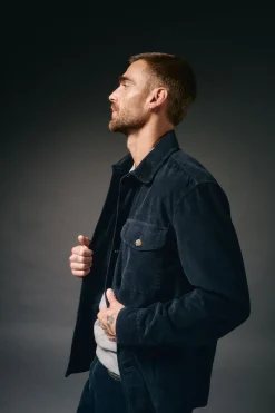 OOTO Camisas-Sobrecamisa de bombazina Azul