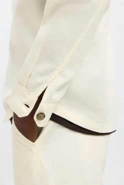 Selected Camisas-Sobrecamisa de linho Branco