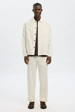 Selected Camisas-Sobrecamisa de linho Branco