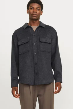 Jack & Jones Camisas-Sobrecamisa de sarja preto