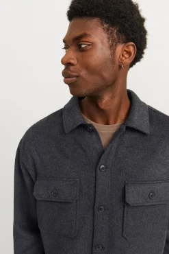 Jack & Jones Camisas-Sobrecamisa de sarja preto