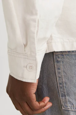 Jack & Jones Camisas-Sobrecamisa de sarja corte amplo cinzento