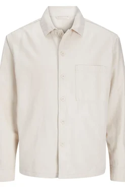 Jack & Jones Camisas-Sobrecamisa de sarja corte amplo cinzento