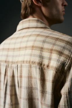 OOTO Camisas-Sobrecamisa de xadrez Tostado