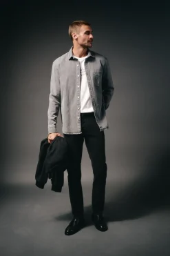 OOTO Camisas-Sobrecamisa denim Cinzento