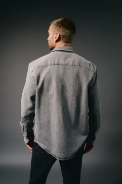 OOTO Camisas-Sobrecamisa denim Cinzento