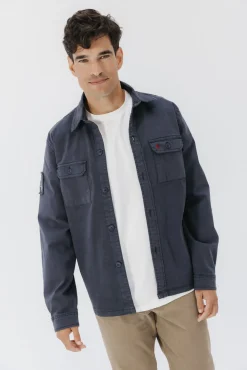 elPulpo Camisas-Sobrecamisa Heritage de dois bolsos Azul