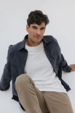 elPulpo Camisas-Sobrecamisa Heritage de dois bolsos Azul