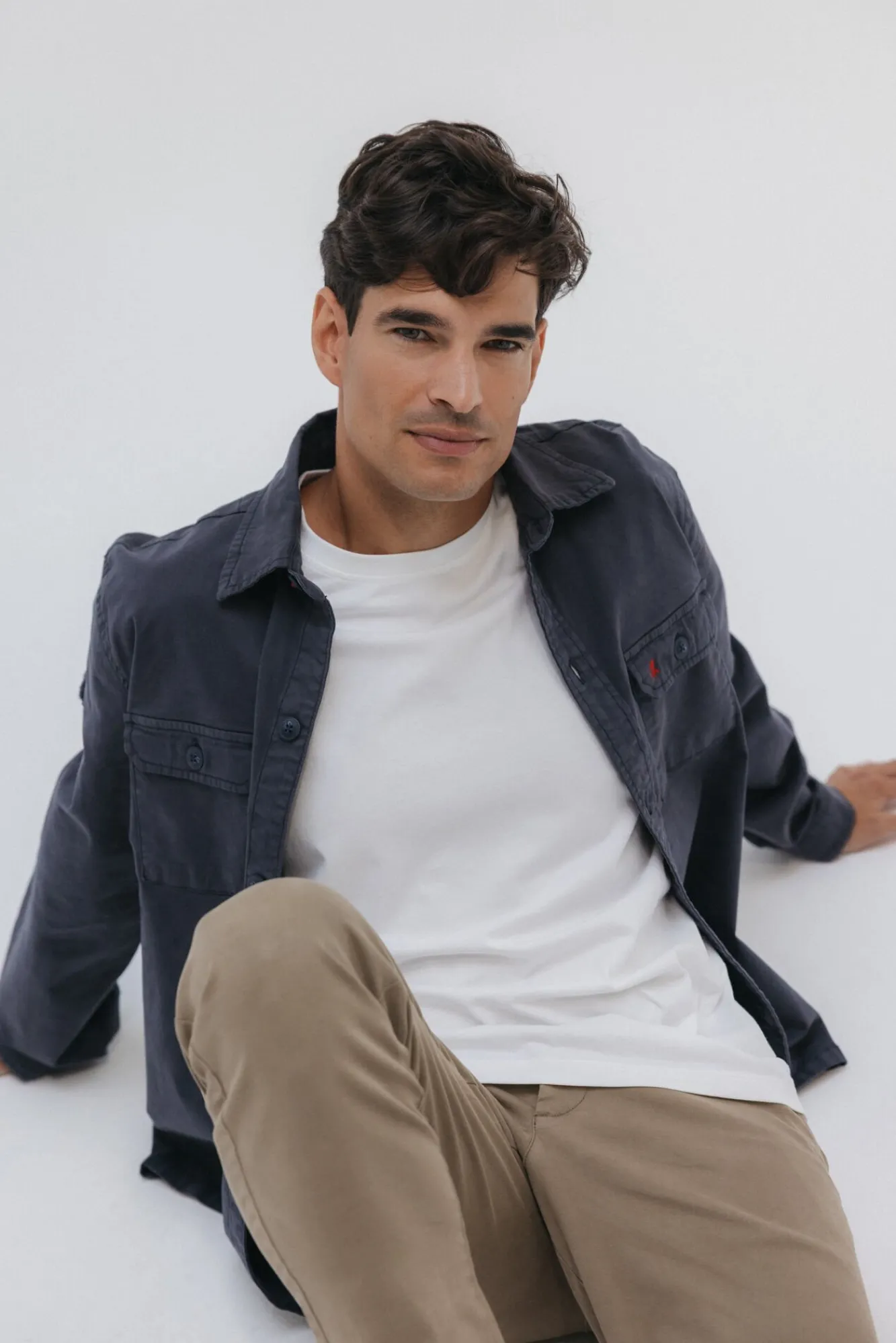 elPulpo Camisas-Sobrecamisa Heritage de dois bolsos Azul