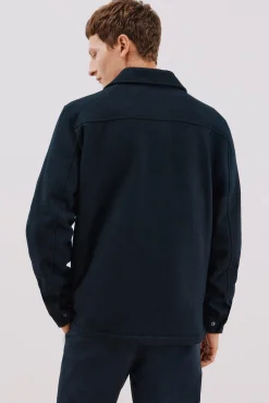 Cortefiel Camisas-Sobrecamisa lã Azul