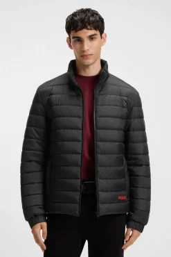 HUGO Sobretudos|Ultralights-Sobretudo Preto