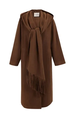 Slowlove Casacos-Sobretudo cachecol Verde