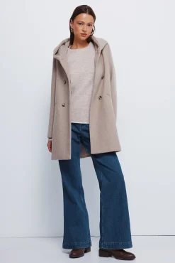 Springfield Casacos-Sobretudo com botões e capuz cru