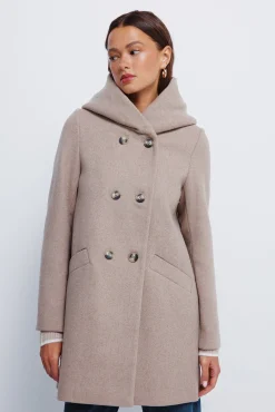 Springfield Casacos-Sobretudo com botões e capuz cru