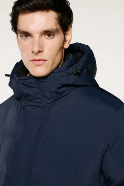 Selected Sobretudos|Ultralights-Sobretudo com capuz Azul