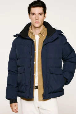 Selected Sobretudos|Ultralights-Sobretudo com capuz Azul