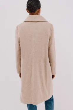 Cortefiel Casacos-Sobretudo com detalhe efeito pelo Tostado