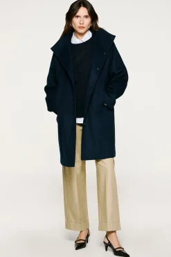 Selected Sobretudos|Casacos-Sobretudo com gola chaminé. Azul