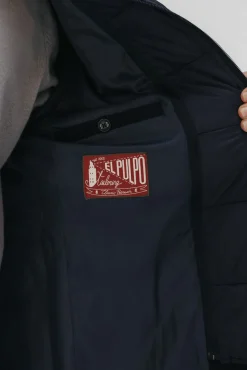 elPulpo Sobretudos-Sobretudo com peito de tecido destacável Azul